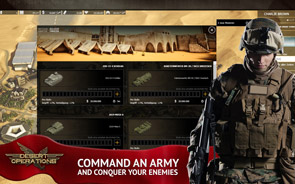 Desert Operations - Screenshot Beveel je leger